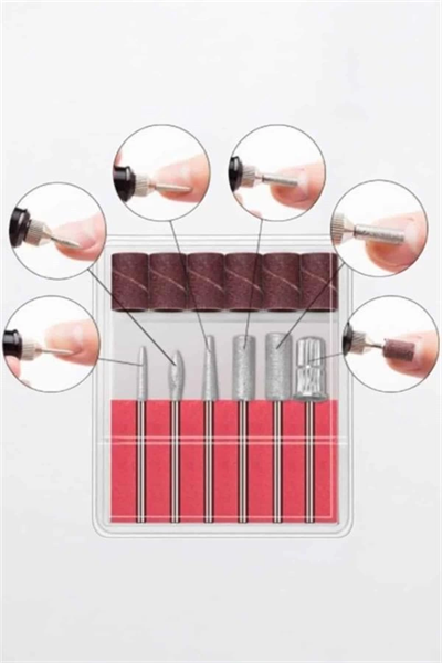 Elektrikli Manikür Pedikür Törpü Seti Protez Tırnak Nasır Temizleyici