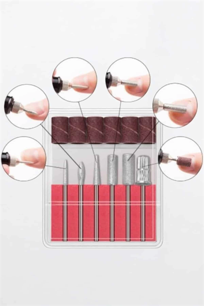 Elektrikli Manikür Pedikür Törpü Seti Protez Tırnak Nasır Temizleyici