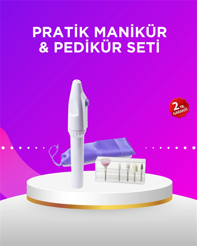 Elektrikli Manikür ve Pedikür Matkap Seti – Ayarlanabilir Hız, Ergonomik ve Sessiz