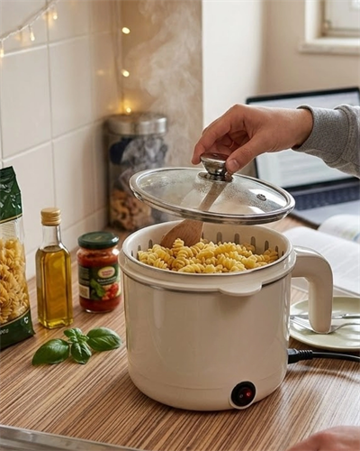 Elektrikli Mini Tencere 1 Litre Çorba Pilav Makarna Pişirici Çok Fonksiyonlu