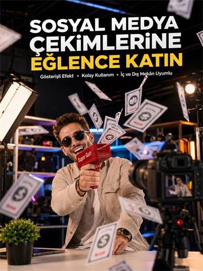 Elektrikli Parti Oyuncağı – Para Atan Tabanca Yeni Nesil