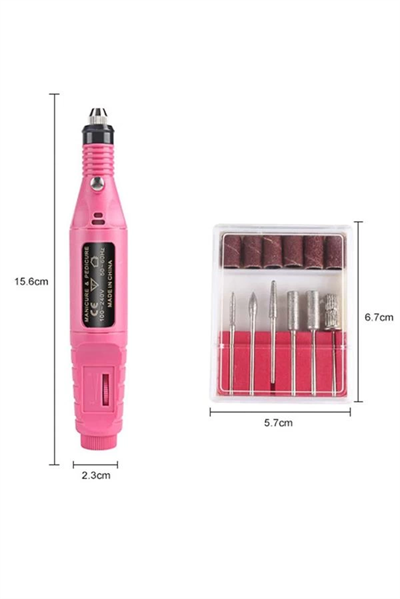 Elektrikli Profesyonel Manikür Pedikür Seti Değiştirilebilir Başlık Seçeneği