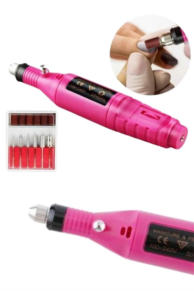 Elektrikli Profesyonel Manikür Pedikür Seti Değiştirilebilir Başlık Seçeneği