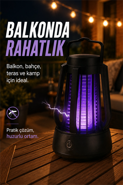 Elektrikli Sinek Öldürücü Mor Işıklı Taşınabilir Haşere Kovucu Lamba Cihazı
