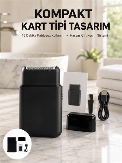 Elektrikli Tıraş Aleti – Hassas Kesim, Kolay Temizlik, Cilt Dostu Yeni Nesil