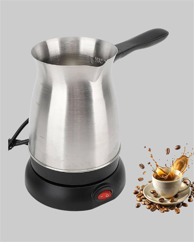 Elektrikli Türk Kahvesi Cezvesi 800W Kablosuz Döner Tabanlı