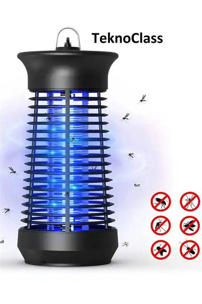 Elektrikli sinek öldürücü makine 4 watt mor ışık ile sivrisinek ve kara sinekler için