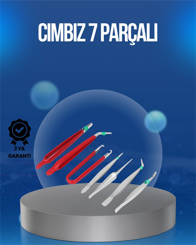 Elektronik Devre ve Saat Tamiri İçin 7’li Paslanmaz Çelik Cımbız