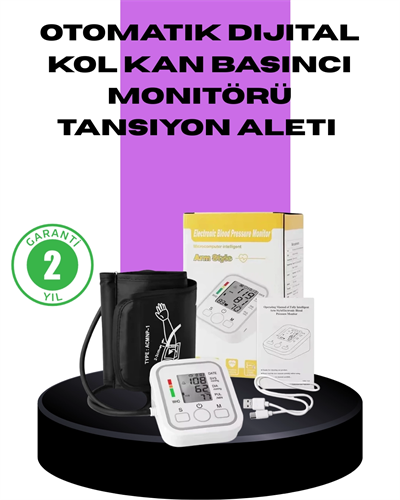 Elektronik Tansiyon Ölçer LCD Dijital Ekranlı