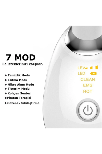 Elektronik beyaz yüz ve boyun masaj aleti, sıkılaştırıcı ve yaşlanma karşıtı özellikli