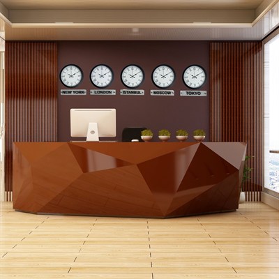 Elite Black 5’li 36 Cm Metal Tabelalı Dünya Saatleri Seti