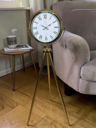 Elite Roma Rakamlı Gold Tripod Ayaklı Saat