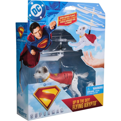 Elle Uçurulan Superman Köpek Figür