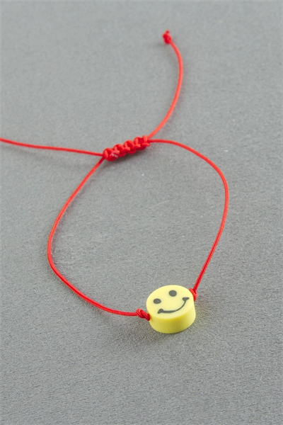 Emoji Makrome İp Bileklik