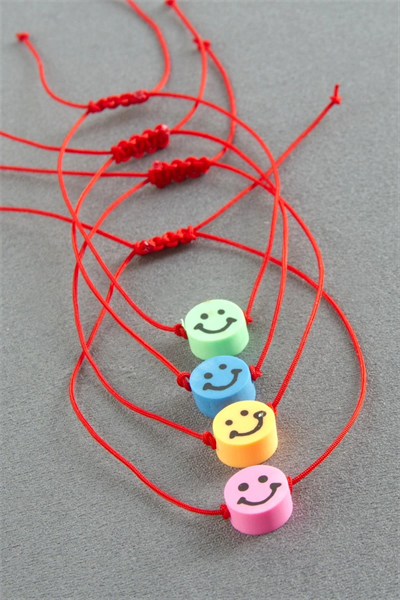 Emoji Makrome İp Bileklik