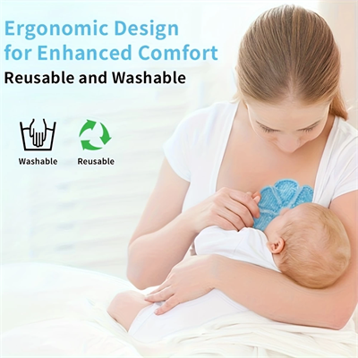 Emziren Anneler İçin 2 li Jel Göğüs Pedi – Sıcak ve Soğuk Kullanıma Uygun, PVC Dolgulu, Konfor ve Destek Sağlayan Ped (Pembe)