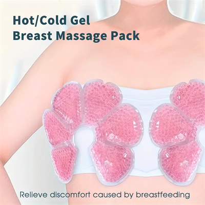 Emziren Anneler İçin 2 li Jel Göğüs Pedi – Sıcak ve Soğuk Kullanıma Uygun, PVC Dolgulu, Konfor ve Destek Sağlayan Ped (Pembe)