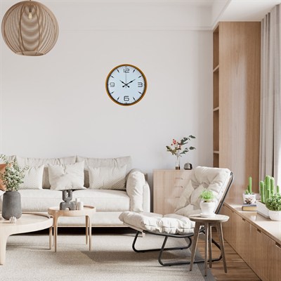 Energy Turuncu 36 Cm Duvar Saati