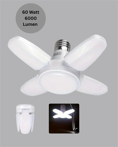 Enerji Tasarruflu LED Ampül 60 Watt 4 Kollu Beyaz Işık Yeni Nesil