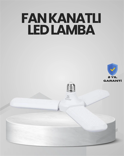 Enerji Tasarruflu LED Ampül 60 Watt 4 Kollu Beyaz Işık