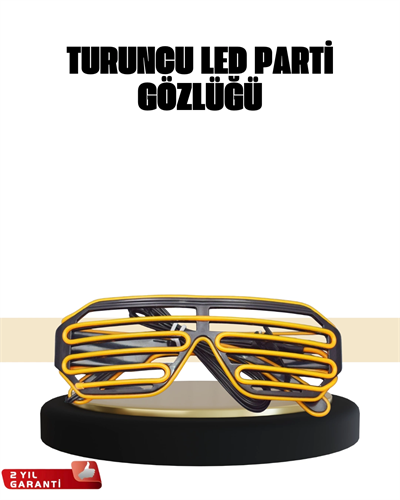 Enerjik Gece Etkinlikleri İçin LED Işıklı Gözlük