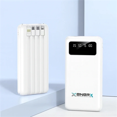Enerx Enr-p20dc 20000 Mah 2.1 Amper Dahili Kablolu Powerbank Siyah Bx40
