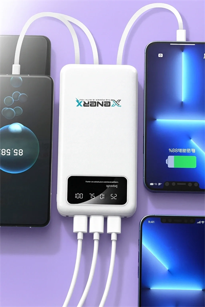 Enerx Enr-p20dc 20000 Mah 2.1 Amper Dahili Kablolu Powerbank Siyah Bx40