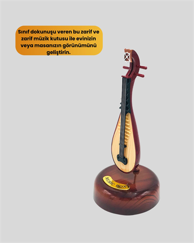 Enstrüman Şeklinde Müzik Kutusu Lüt Tasarım Melodious Music