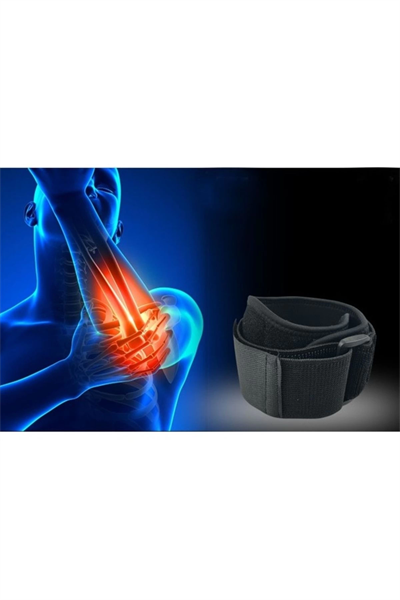 Epikondilit Bandı | Tenisçi ve Golfçü Dirseği Desteği Silikon Destekli | Ayarlanabilir Dirsek Bandı