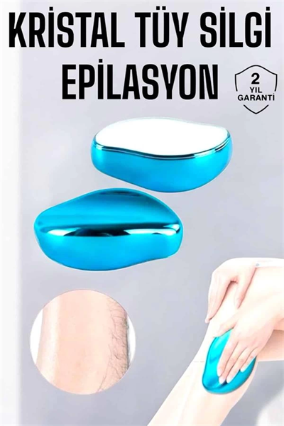 Epilasyon Aleti Bacaklar Kollar İçin Yıkanabilir Kristal Epilatör Tüy Silgi