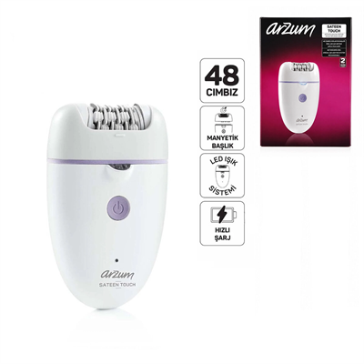 Epilatör Epilasyon Cihazı 48 Cımbız Manyetik Başlık Led Işık Sistem - Hızlı Şarj Ar5173-02 Bx40
