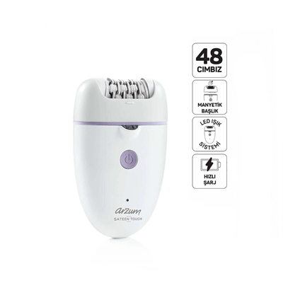 Epilatör Epilasyon Cihazı 48 Cımbız Manyetik Başlık Led Işık Sistem - Hızlı Şarj Ar5173-02 Bx40