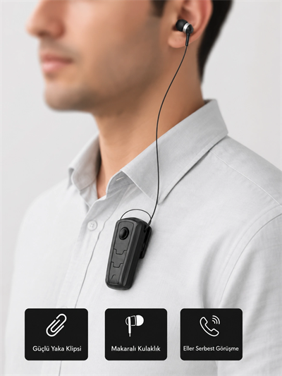 Ergonomik Bluetooth Kulaklık – 8 Saat Konuşma, Gürültü Azaltıcı Mikrofon