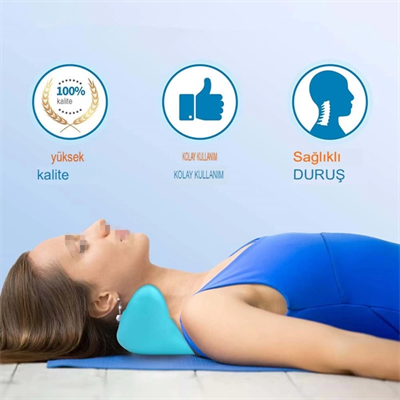 Ergonomik Boyun Masaj Yastığı – Servikal Traksiyon Destekli, Omurilik Ortopedik Yastık