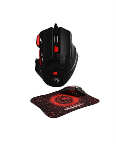 Ergonomik Gaming Mouse ve Mousepad 3 DPI Ayarlı LED Işıklı Tasarım
