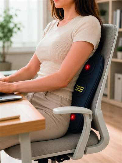 Ergonomik Isıtmalı Bel Masaj Minderi Sırt Destek Minderi