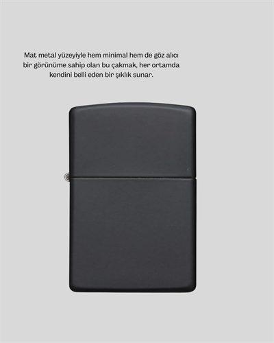 Ergonomik Metal Çakmak Mat Kaplamalı ve Şık Tasarımlı Aksesuar