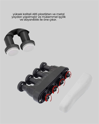 Ergonomik Parmak Egzersiz Aleti El ve Bilek Güçlendirici