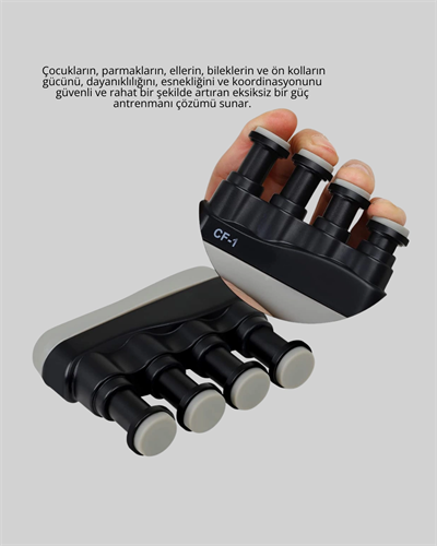 Ergonomik Parmak Egzersiz Aleti El ve Bilek Güçlendirici