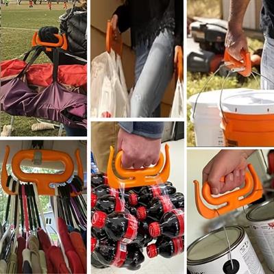 Ergonomik Poşet Taşıma Aparatı – Ağır Yük Taşıyıcı Tutacak, Elden Kesme Yapmayan Kolay Taşıma Kancası, Market ve Alışveriş Çantası Taşıyıcısı (3936)