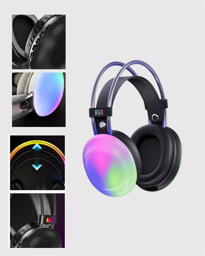 Ergonomik RGB Bluetooth Kulaklık 3D Ses Yeni Nesil