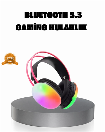 Ergonomik RGB Bluetooth Kulaklık 3D Ses