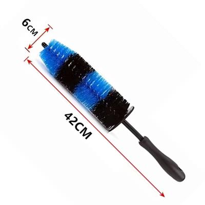 Ergonomik Saplı Jant ve Lastik Temizleme Fırçası – Araç Detay Temizliği İçin Güçlü Kıllı Detay Fırçası (3936)