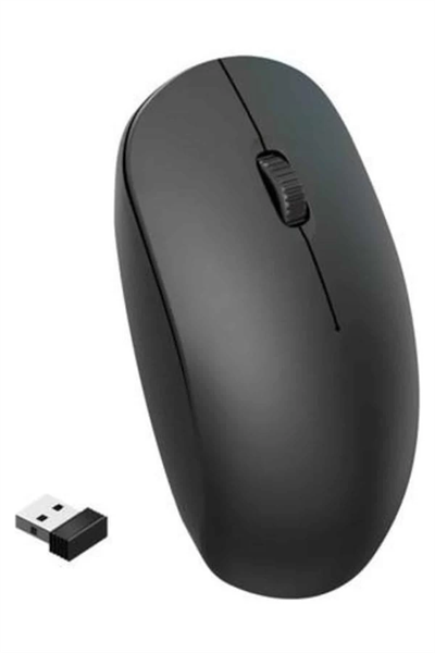 Ergonomik Tasarım Kablosuz Siyah Mouse Hassas Uzun Ömürlü