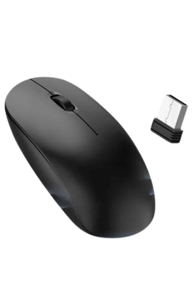 Ergonomik Tasarım Kablosuz Siyah Mouse Hassas Uzun Ömürlü