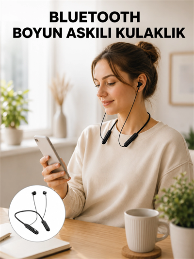 Ergonomik Tasarımlı Bluetooth Kulaklık – Gürültü Azaltmalı, Manyetik Yeni Nesil