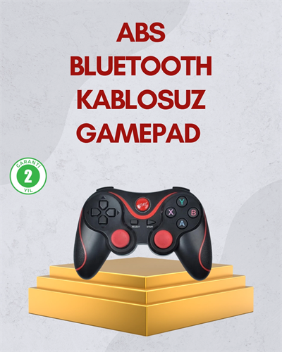Ergonomik Tasarımlı Kablosuz Bluetooth Gamepad Titreşimli