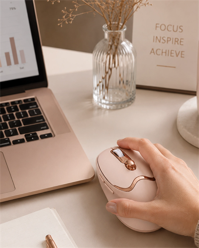 Ergonomik Tasarımlı Kablosuz Mouse Bluetooth ve USB Alıcılı