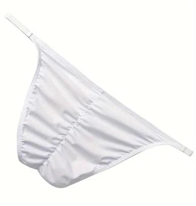 Erkek Beyaz Büzgülü Slip İç Giyim