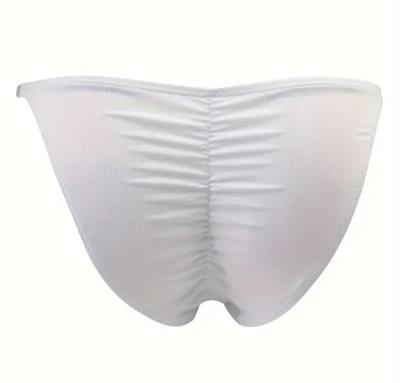 Erkek Beyaz Büzgülü Slip İç Giyim